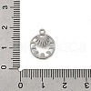 304 Stainless Steel Charms STAS-S178-01P-3