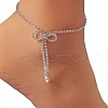 Bowknot Alloy Full Crystal Rhinestone Anklets for Women FS-WG15A02-01-5