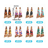  16Pcs 8 Colors Transparent Resin & Walnut Wood Big Pendants RESI-TA0001-95-13