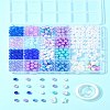 DIY Round Acrylic & ABS Plastic Imitation Pearl Beads Bracelets Jewelry Making Kits DIY-FS0007-42-9