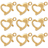 Beebeecraft 30Pcs Brass Lobster Claw Clasps KK-BBC0014-65G-1