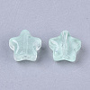 Transparent Spray Painted Glass Beads X1-GLAA-N035-01-A05-2