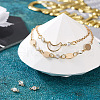 Brass Pave Cubic Zirconia Connector Charms FIND-TAC0014-46G-8