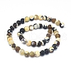 Natural Agate Bead Strands G-E393-8mm-08H-2
