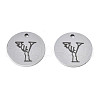 304 Stainless Steel Charms STAS-T059-26P-Y-2