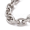 201 Stainless Steel Chunk Cable Chains Bracelet for Men Women BJEW-G618-04P-B01-2