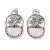 Natural Rose Quartz Bag Pendants G-Q163-06AS-05-1