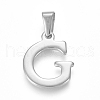 Non-Tarnish 304 Stainless Steel Pendants STAS-F106-95P-G-01-1