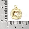 Rack Plating Brass Micro Pave Clear Cubic Zirconia Pendants KK-E102-33G-D-3