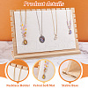 Detachable Bamboo Slant Back Necklace Display Stands NDIS-WH0001-17-4