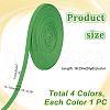 AHADERMAKER 80 Yards 4 Colors Polyester Hollow Ribbon OCOR-GA0001-75B-2