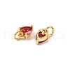 Brass Micro Pave Cubic Zirconia Charms KK-P192-08-G09-2