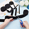   4 Rolls 4 Styles Single Face Velvet Gold Edged Ribbon for Bowknot Making OCOR-PH0002-93-3