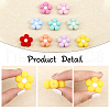 CHGCRAFT 10Pcs 10 Colors Food Grade Eco-Friendly Silicone Beads SIL-CA0001-84-4