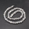 Electroplate Crackle Glass Round Bead Strands X-EGLA-J067-8mm-HR06-2