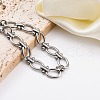 304 Stainless Steel Cable Chains Bracelets BJEW-K265-04P-3
