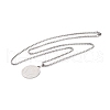 Stainless Steel Pendant Necklaces NJEW-L122-01P-2