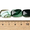 Natural Striped Agate/Banded Agate Beads Strands G-B137-B01-01F-5