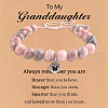 Natural Pink Zebra Jasper Round Beaded Stretch Bead Bracelets WGC8311-23-1