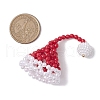 Seed Beads Beaded Charms PALLOY-JF02904-2