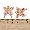 304 Stainless Steel Enamel Pendants STAS-L290-19B-G-3