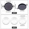 Unicraftale DIY Blank Dome Flat Round Link Connector Making Kit DIY-UN0003-77C-B-3