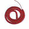 Spray Painted Non-magnetic Synthetic Hematite Beads Strands G-R468-02C-07-2