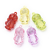 Transparent Acrylic Big Pendants TACR-T002-11-1