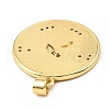 Rack Plating Brass Micro Pave Cubic Zirconia Pendants ZIRC-L100-146G-2