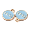 Alloy Enamel Charms ENAM-C028-01G-02-2
