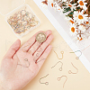 Unicraftale 56Pcs 4 Colors 304 Stainless Steel Earring Hooks STAS-UN0054-21-4