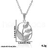Stainless Steel Flower Pendant Necklaces for Women GW0686-1-1