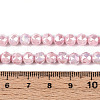 Electroplate Glass Beads Strands GLAA-N010-6mm-03-3