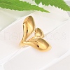 Teardrop 304 Stainless Steel Open Cuff Rings RJEW-R018-01G-03-2