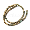 Natural Verdite Stone Beads Strands G-L624-G08-12x5mm-3