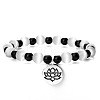 Yoga Cat Eye Round Beads Charm Bracelets SH1443-8-1