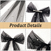 Long Bowknot Polyester Alligaor Hair Clips OHAR-WH20005-07A-6