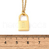 304 Stainless Steel Rolo Chain Pendant Necklaces NJEW-S444-01G-18-3