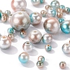 497Pcs 5 Style Rainbow ABS Plastic Imitation Pearl Beads OACR-YW0001-09A-7