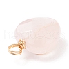 Natural Rose Quartz Pendants PALLOY-JF01618-01-3