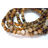 Natural Tiger Eye Beads Strands GSR4mmC014-B-1