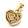 304 Stainless Steel Pendants STAS-Q360-07C-G-2