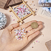 200Pcs 10 Colors Opaque Glass Beads GLAA-TA0001-20-5