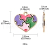 Alloy Enamel Pendants ENAM-YW0002-38B-3