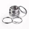 Tarnish Resistant 304 Stainless Steel Keychain Clasps KEYC-D049-02-1