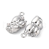 Brass Rhinestone Pendants KK-E793-18P-2