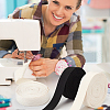 AHADERMAKER 2Pcs 2 Colors 10 Yards Flat Polycotton Ribbon OCOR-GA0001-68A-8