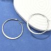 Tarnish Resistant 304 Stainless Steel Big Hoop Earrings EJEW-F105-18P-1