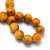 Baking Painted Glass Round Bead Strands DGLA-Q019-8mm-44-2