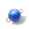 20Pcs Two Tone Opaque Acrylic Round Connector Charms PALLOY-JF03538-5